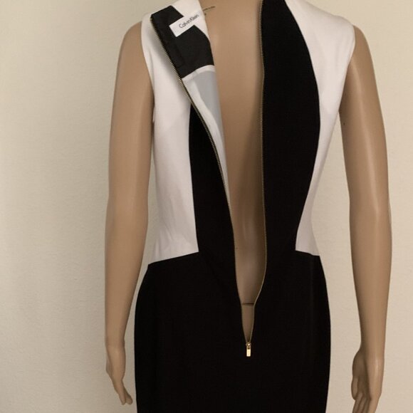 Calvin Klein color block dress women's size 6 - Picture 4 of 10